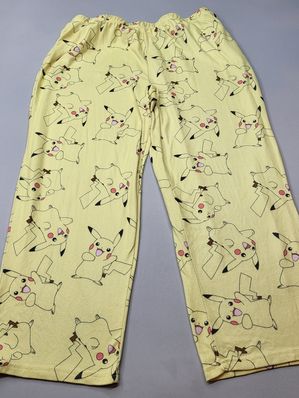 Pokemon Yellow Pikachu Wide-Leg Pajama Pants